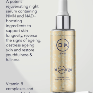 a gold bottle of night serum with a white cap